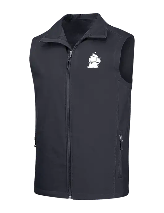 Dark Grey Core Soft Shell Vest w/Blackbeard Logo