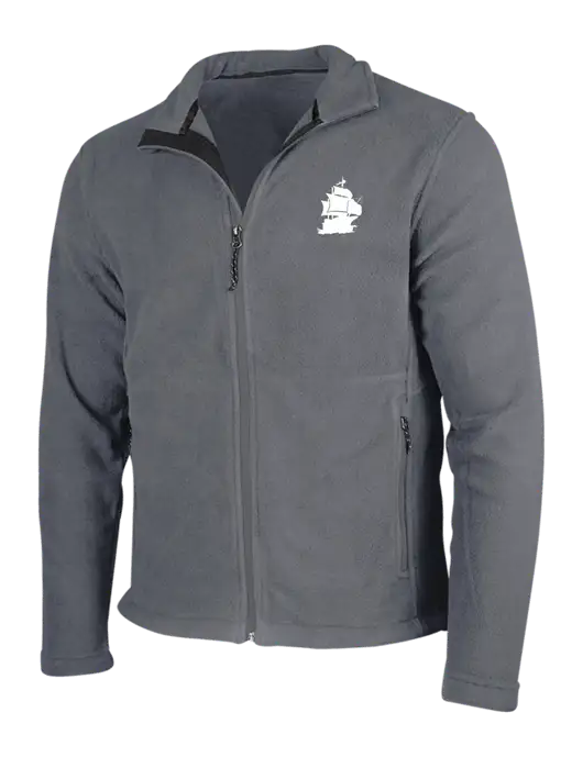 Medium Grey Fleece Jacket w/Blackbeard Logo
