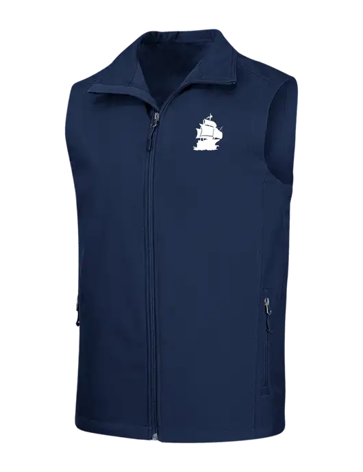 Navy Core Soft Shell Vest w/Blackbeard Logo