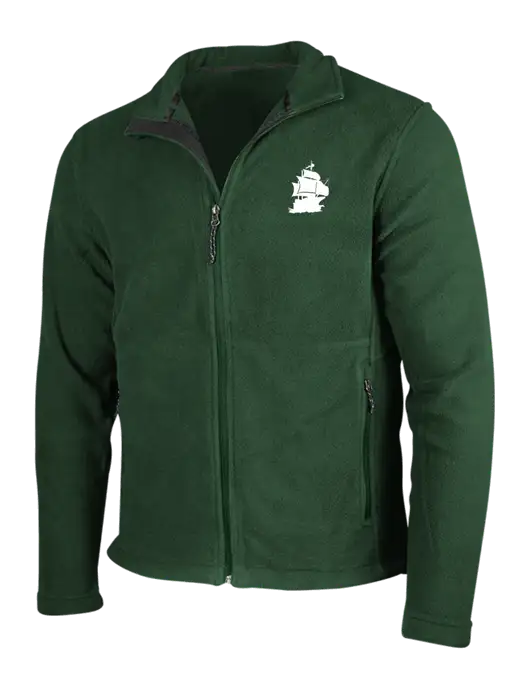 Dark Green Fleece Jacket w/Blackbeard Logo