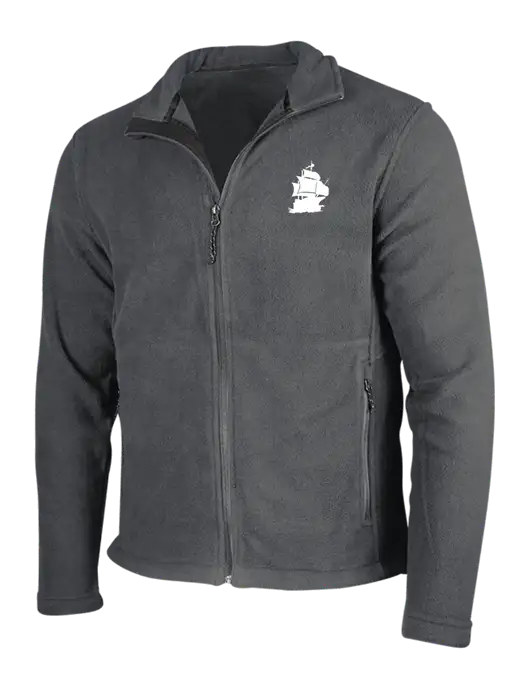 Dark Grey Fleece Jacket w/Blackbeard Logo