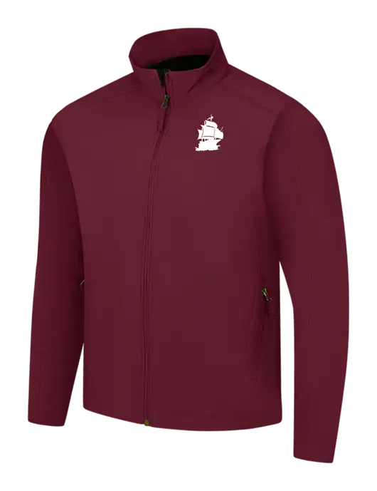 Maroon Core Soft Shell Jacket w/Blackbeard Logo