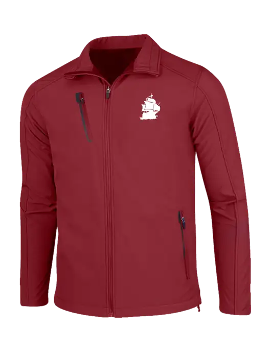 Dark Cardinal Welded Softshell Jacket w/Blackbeard Logo