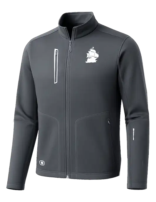 OGIO Dark Grey Endurance Fulcrum Full-Zip w/Blackbeard Logo