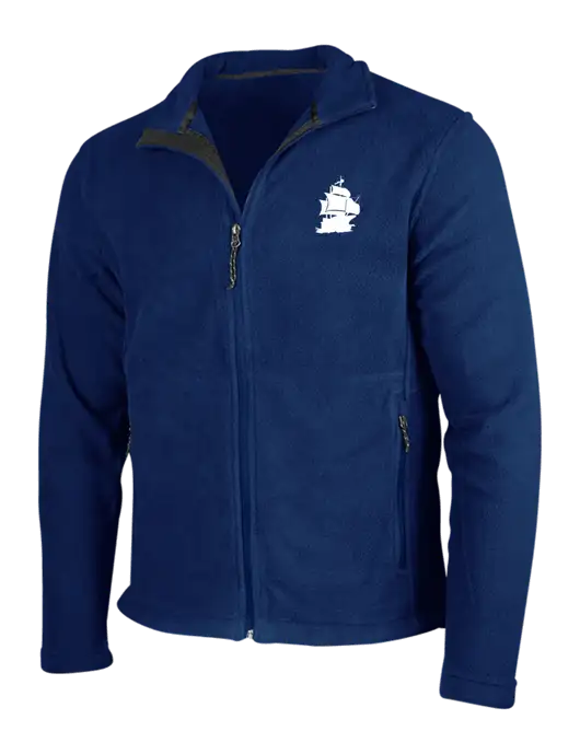 Navy Fleece Jacket w/Blackbeard Logo