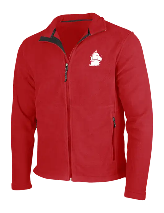 Red Fleece Jacket w/Blackbeard Logo