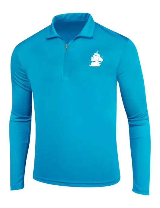 Sapphire Blue PosiCharge Competitor 1/4 Zip Pullover w/Blackbeard Logo