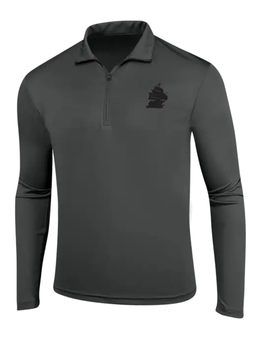 Dark Grey PosiCharge Competitor 1/4 Zip Pullover w/Blackbeard Logo