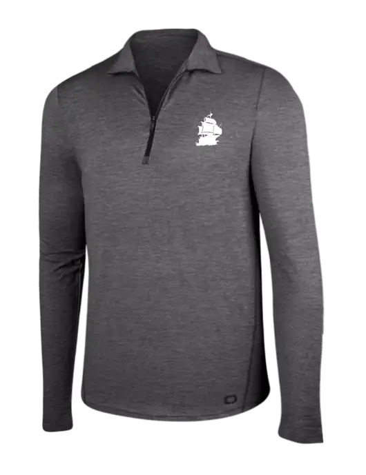OGIO Gear Grey Heather Endurance Force 1/4 Zip w/Blackbeard Logo