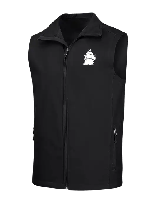 Black Core Soft Shell Vest w/Blackbeard Logo