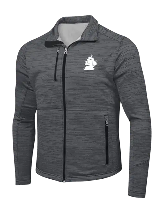 Dark Grey Digi Stripe Fleece Jacket w/Blackbeard Logo