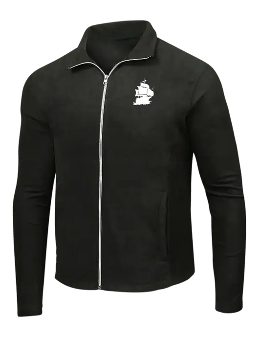 Black Microfleece Jacket w/Blackbeard Logo