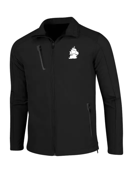 Black Welded Softshell Jacket w/Blackbeard Logo