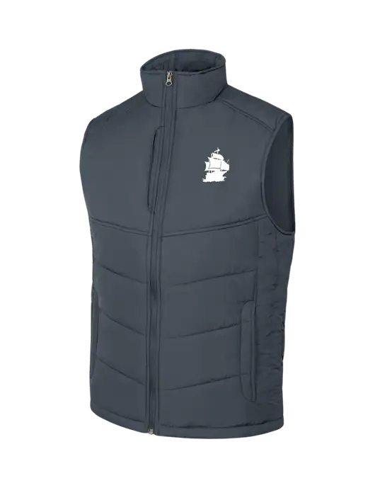 Dark Slate/Black Puffy Vest w/Blackbeard Logo