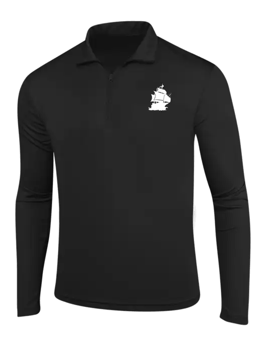 Black PosiCharge Competitor 1/4 Zip Pullover w/Blackbeard Logo
