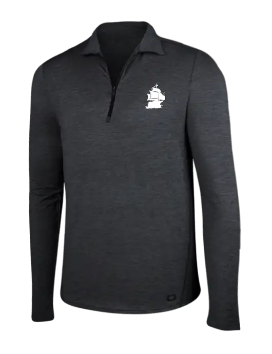 OGIO Blacktop Heather Endurance Force 1/4 Zip w/Blackbeard Logo