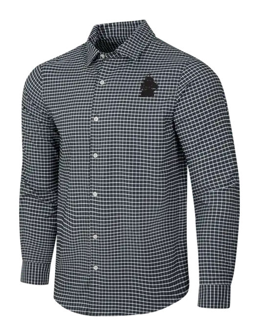 Dark Grey/White City Stretch Shirt w/Blackbeard Logo