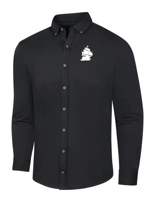 OGIO Blacktop Modern Code Stretch Button-Up Shirt w/Blackbeard Logo