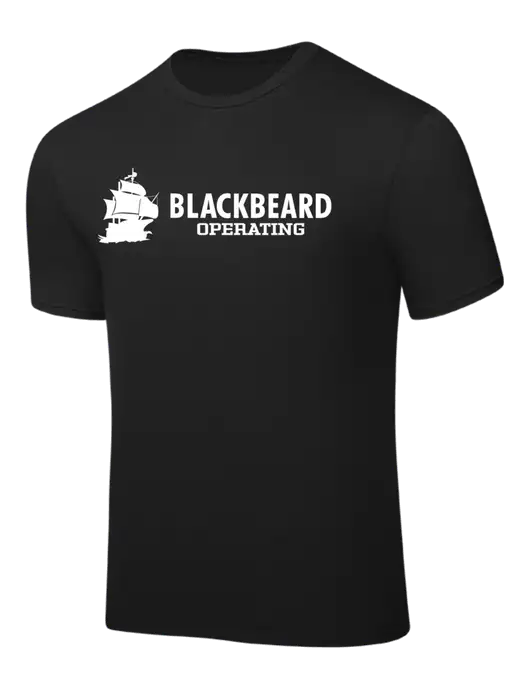 Black PosiCharge Competitor Tee w/Blackbeard Logo