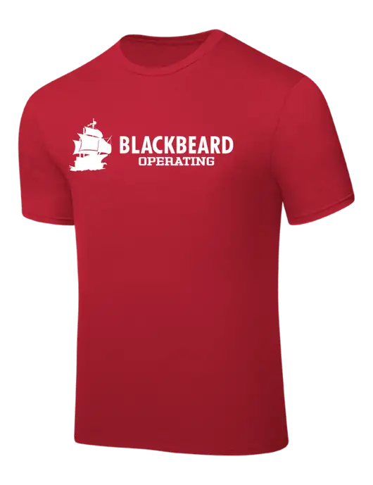 Red PosiCharge Competitor Tee w/Blackbeard Logo