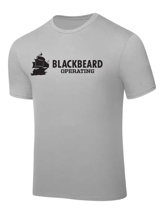 Silver PosiCharge Competitor Tee w/Blackbeard Logo