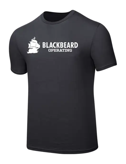 Seriously Soft Charcoal T-Shirt w/Blackbeard Logo