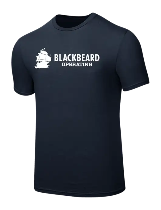 Seriously Soft Navy T-Shirt w/Blackbeard Logo