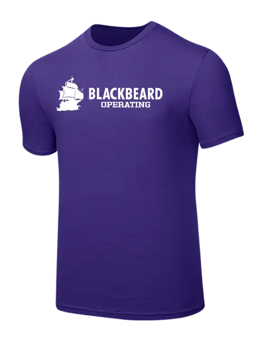 Seriously Soft Purple T-Shirt w/Blackbeard Logo