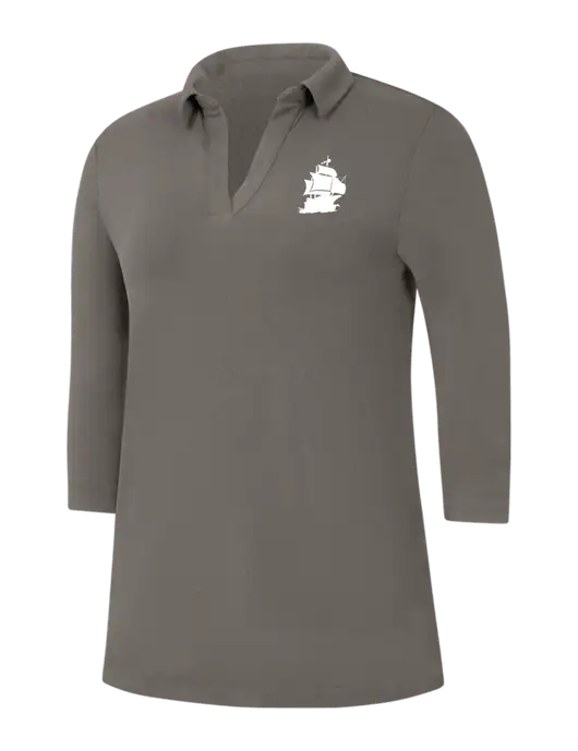 Womens Dark Grey Luxe Knit Tunic w/Blackbeard Logo