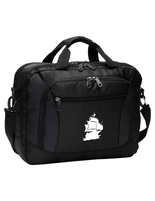 Commuter Black Laptop Briefcase w/Blackbeard Logo