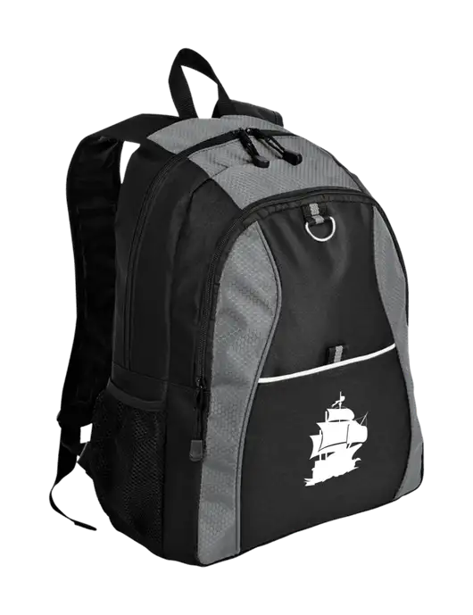 Honeycomb Grey/Black Backpack w/Blackbeard Logo