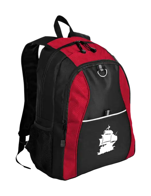 Honeycomb Red/Black Backpack w/Blackbeard Logo