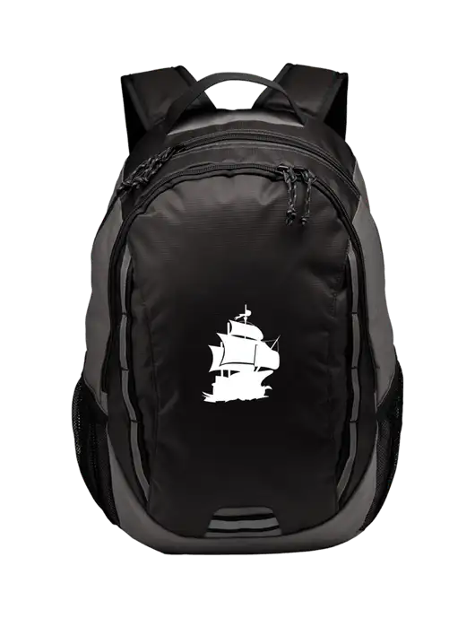 Ridge Charcoal/Dark Charcoal Laptop Backpack w/Blackbeard Logo