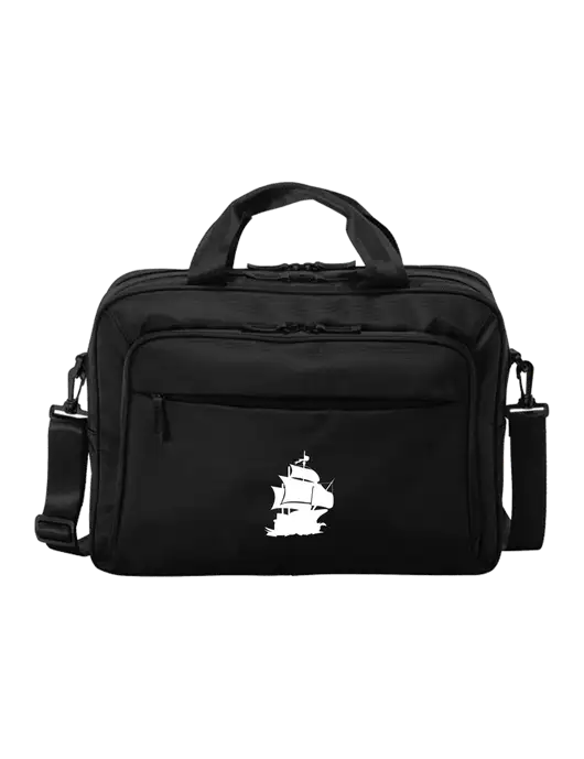 Travel Exec Black Laptop Briefcase w/Blackbeard Logo