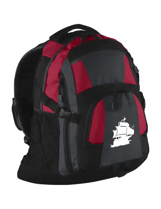Urban Red/Grey/Black Laptop Backpack w/Blackbeard Logo