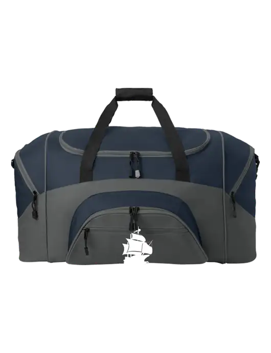 Standard Colorblock Navy/Dark Grey Sport Duffel w/Blackbeard Logo