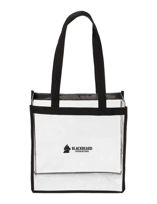 Clear Stadium Tote w/Blackbeard Logo