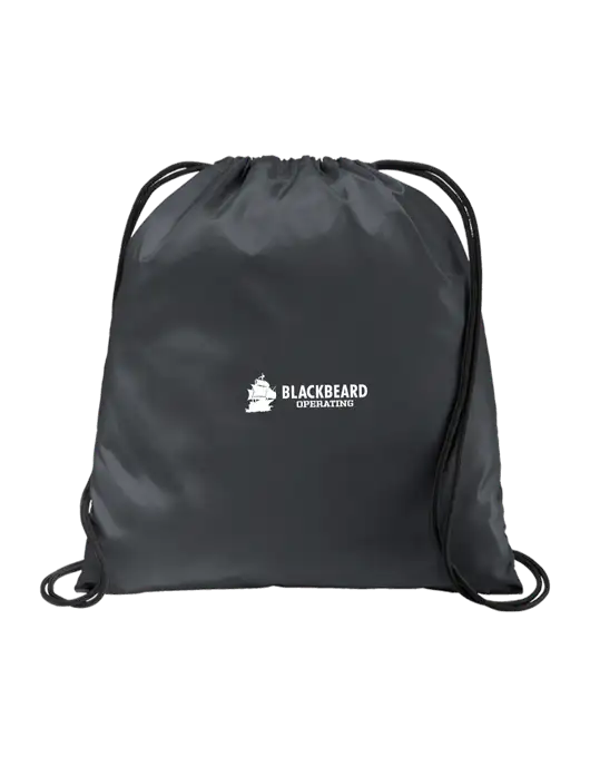 Drawstring  Graphite Grey Cinch Pack w/Blackbeard Logo