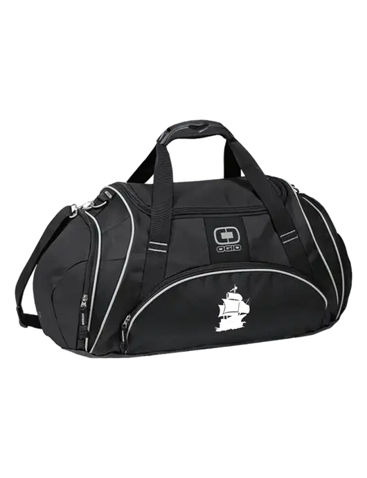 OGIO Black Crunch Duffel
 w/Blackbeard Logo