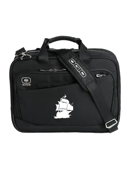 OGIO Black Element Laptop Messenger Bag w/Blackbeard Logo