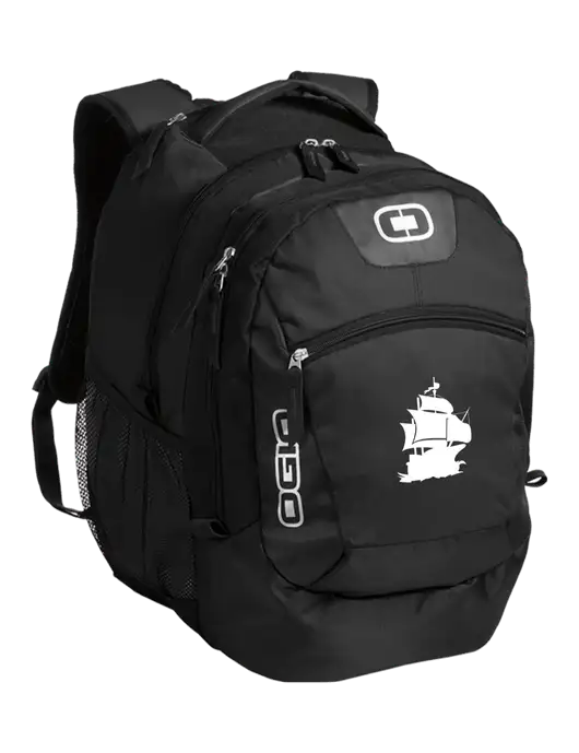 OGIO Black Rogue Pack
 w/Blackbeard Logo