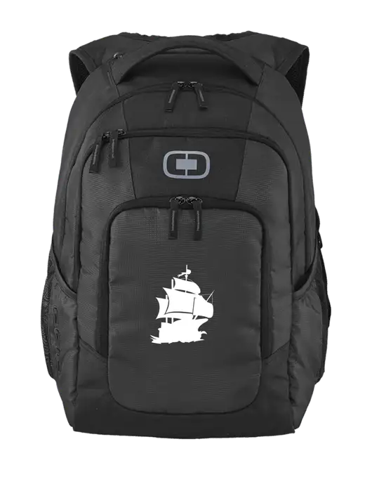 OGIO Diesel Grey Logan Laptop Backpack
 w/Blackbeard Logo
