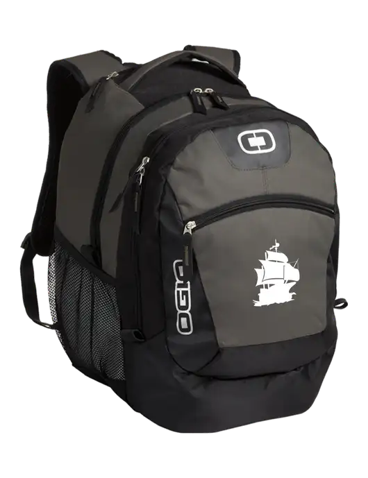 OGIO Grey Rogue Pack
 w/Blackbeard Logo