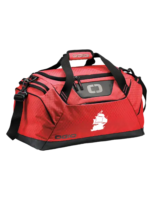 OGIO Red Catalyst Duffle
 w/Blackbeard Logo