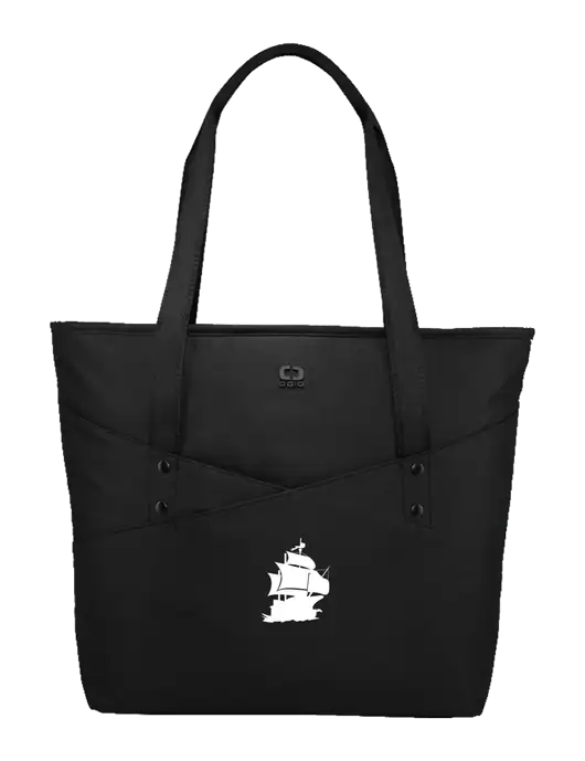 OGIO Black Downtown Tote 
 w/Blackbeard Logo